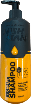 Sampon keratinnal, sérült hajra NISH MAN