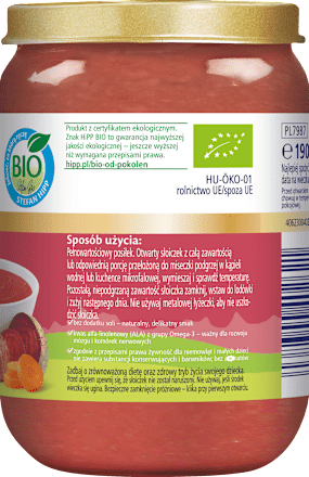 Barszczyk czerwony z delikatną wołowiną BIO HiPP