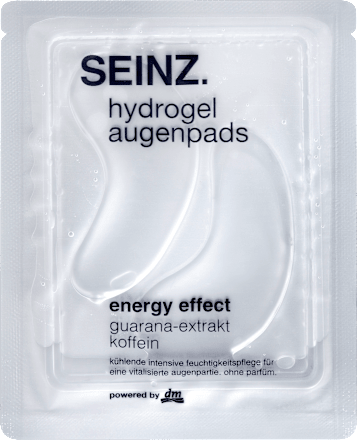 oční hydrogelové polštářky s kofeinem Energy Effect SEINZ.