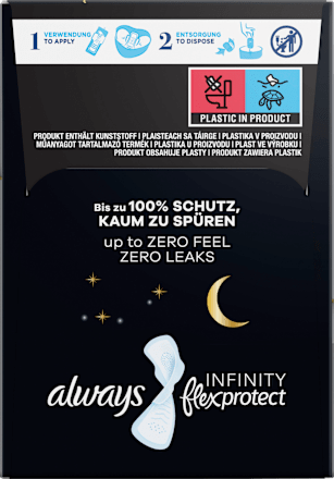 Binden mit Flügeln Infinity flex protect Nacht Extra always