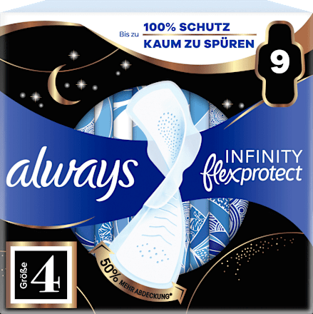 Binden mit Flügeln Infinity flex protect Nacht Extra always