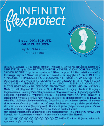 Binden mit Flügeln Infinity flex protect Normal always