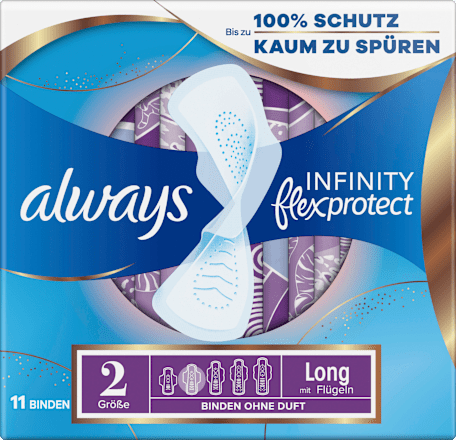 Binden mit Flügeln Infinity flex protect Lang always
