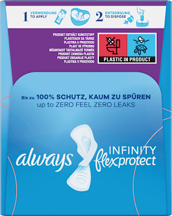 Binden mit Flügeln Infinity flex protect Lang always