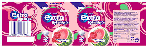 Kaugummi Refreshers Watermelon Raspberry, zuckerfrei EXTRA