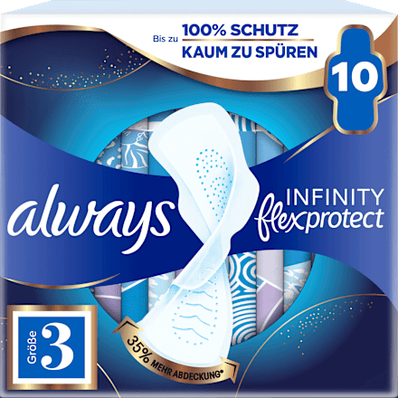 Binden mit Flügeln Infinity flex protect Nacht always