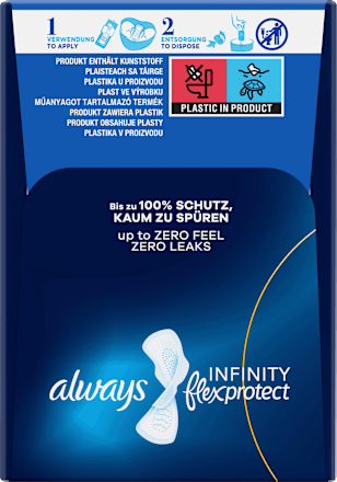 Binden mit Flügeln Infinity flex protect Nacht always
