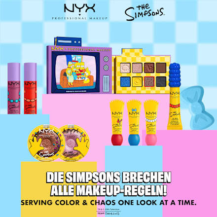 Lidschatten Palette Simpsons The Family Mania NYX PROFESSIONAL MAKEUP