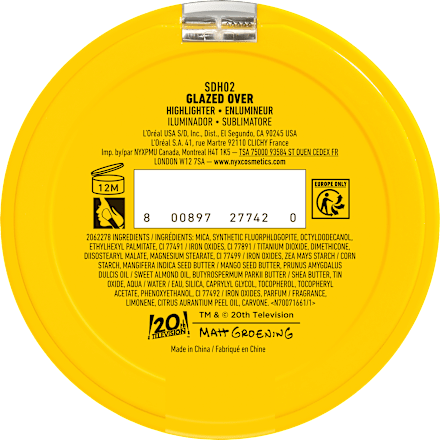 Highlighter Simpsons Homer Donut Glazed Over, Deep NYX PROFESSIONAL MAKEUP