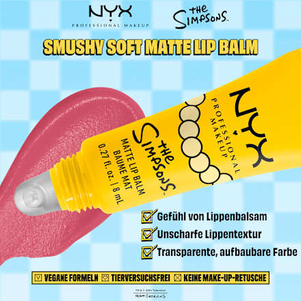 Lipbalm Smushy Simpsons Lisa Smarty Pink NYX PROFESSIONAL MAKEUP