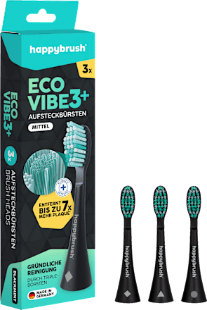 Aufsteckbürsten Eco Vibe 3+ happybrush