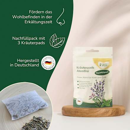 Kräuterpads Atemfrei, Nachfüllpack Grünspecht