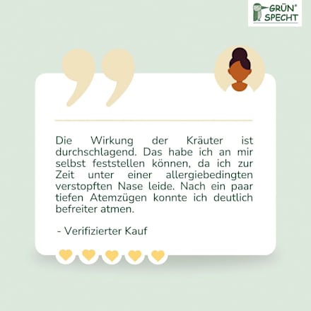 Kräuterpads Atemfrei, Nachfüllpack Grünspecht