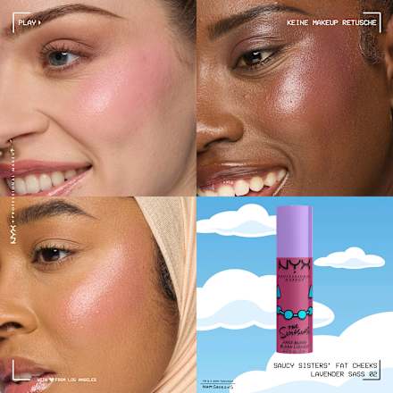 Blush Fat Cheeks Simpsons Saucy Sisters, Lavender Sass  NYX PROFESSIONAL MAKEUP