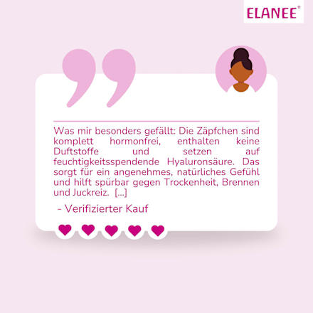 Befeuchtungszäpfchen Elanee