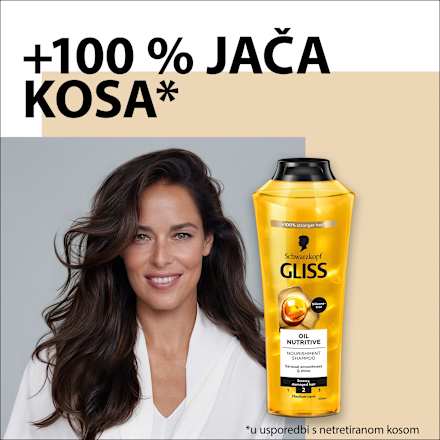 Oil Nutritive šampon za obnovu slamnate kose Schwarzkopf GLISS