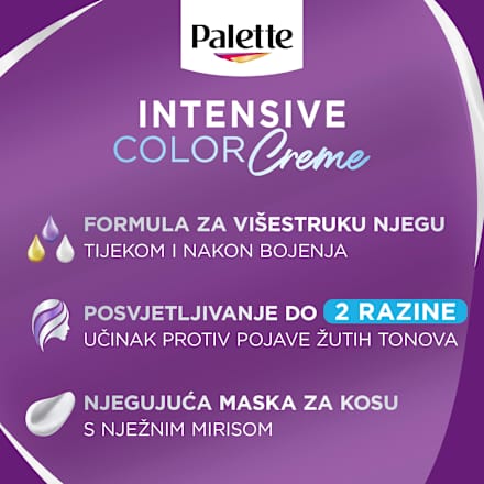 Boja za kosu – 9,5 - 21 blistava srebrno plava Palette INTENSIVE COLOR CREME