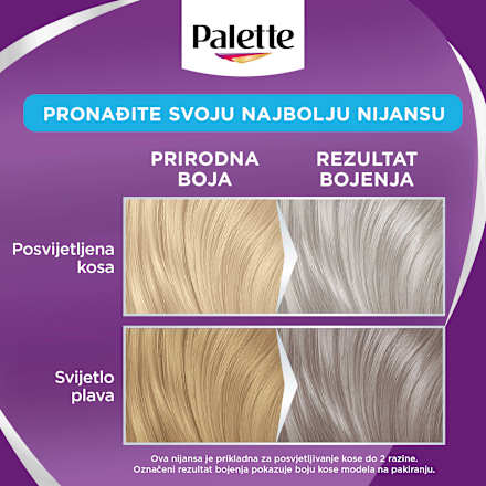 Boja za kosu – 9,5 - 21 blistava srebrno plava Palette INTENSIVE COLOR CREME