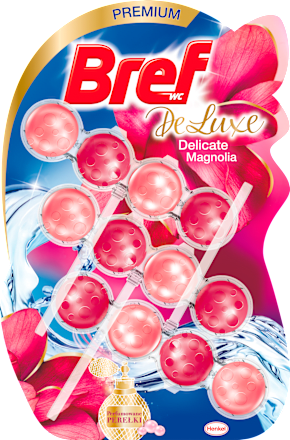 DeLuxe osvježivač za WC školjku Delicate Magnolia, 3 x 50 g Bref