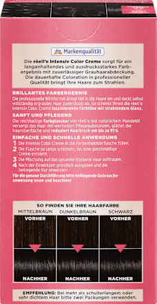 Haarfarbe Intensiv Color Creme 2.8 Blauschwarz réell‘e
