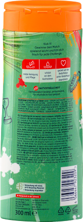 Kinder Duschgel Gesicht, Körper, Shampoo & Spülung 4in1 Kick it! Balea