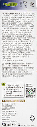Éjszakai arckrém VITAL+ nagyon érett bőrre, olajkomplexszel alverde NATURKOSMETIK