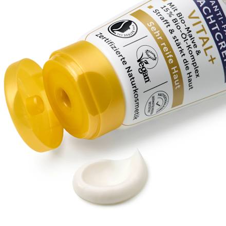 Éjszakai arckrém VITAL+ nagyon érett bőrre, olajkomplexszel alverde NATURKOSMETIK
