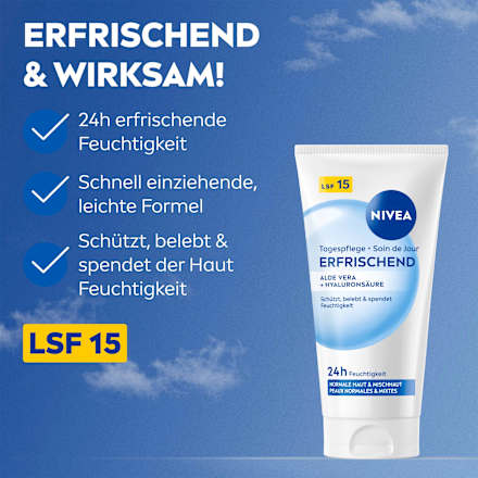 Gesichtscreme erfrischend LSF15 NIVEA