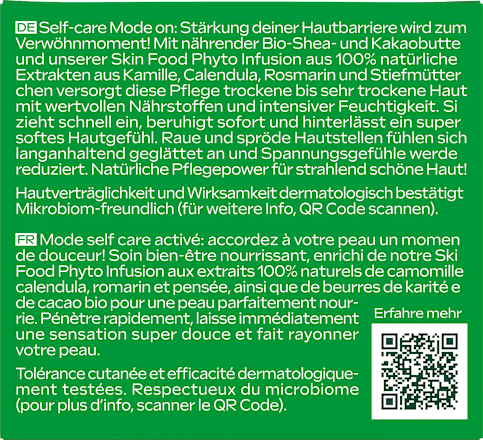 Körperbutter Skin Food im Glastiegel WELEDA