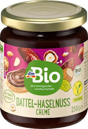 Crema spalmabile con datteri e nocciole dmBio