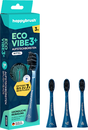 Aufsteckbürsten Eco Vibe 3+ happybrush