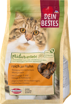 Trockenfutter Katze Naturverliebt reich an Huhn Dein Bestes