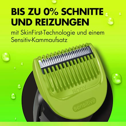 Elektrischer Rasierer Trimmer Body & Intimate Gillette