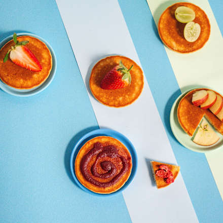 Kindersnack Pancakes fluffig mit Banane Freche Freunde