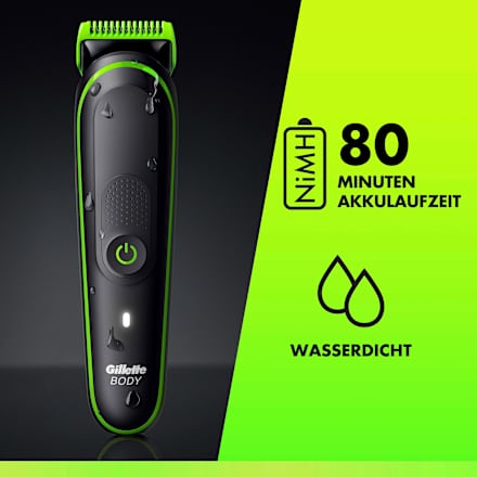 Elektrischer Rasierer Trimmer Body & Intimate Gillette