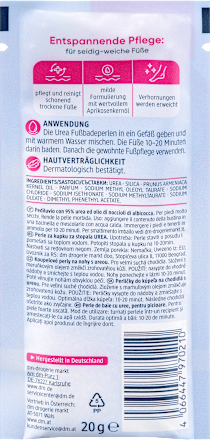 Fußbadeperlen sehr trockene Füße Urea Balea