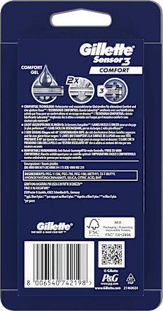 Einwegrasierer Sensor3 Comfort Gillette