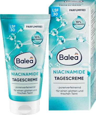 Nappali arckrém niacinamiddal, FF30 fényvédelemmel Balea