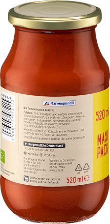 Salsa di pomodoro classica, Maxi Pack dmBio