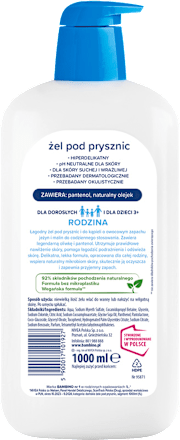Żel pod prysznic o zapachu jeżyn i malin Rodzina bambino