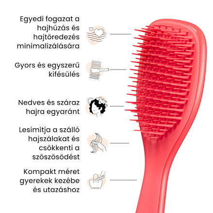 Mini hajkefe Wet Detangler, nedves hajra Tangle Teezer