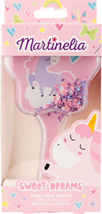 dětský kartáč na vlasy Unicorn s přesýpacími glitry Martinelia