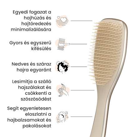 Hajkefe Chrome Neo Gold Tangle Teezer