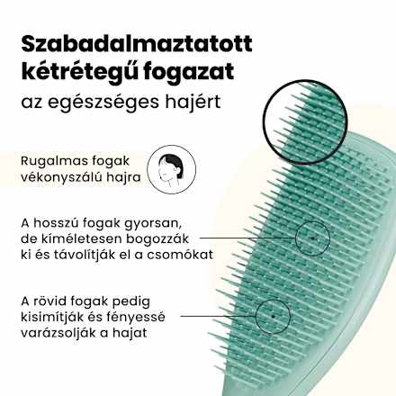 Hajkefe Wet Detangler Fine & Fragile, vékonyszálú, festett, töredezett  hajra Tangle Teezer