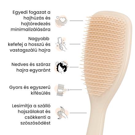 Hajkefe Wet Detangler, hosszú és vastagszálú hajra Tangle Teezer