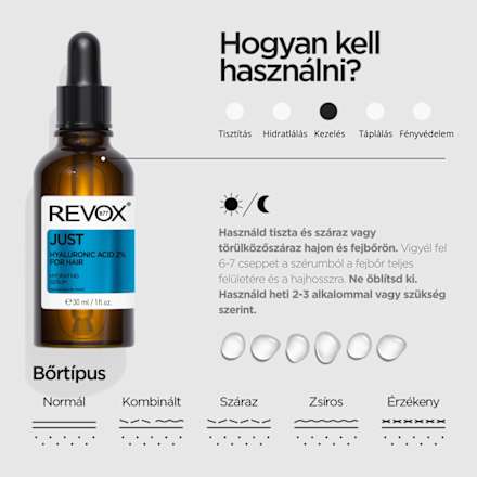Hajszérum Just, hialuronsavval 2% REVOX B77