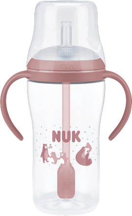 Trinklernflasche Perfect Match mit Strohhalm, Bär, 8+ Monate  NUK