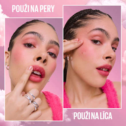 Matná lícenka a rúž CloudTopia - 08 Enchanted Mauve MAYBELLINE NEW YORK