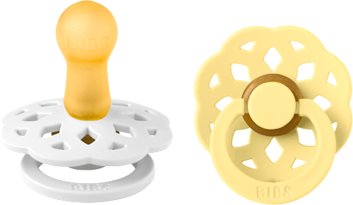 Duda varalica Boheme – žuta i bijela, 6+ mj. BIBS