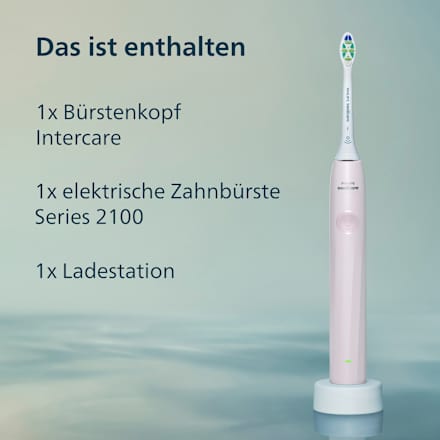 Schallzahnbürste 2100 hellpink Philips Sonicare